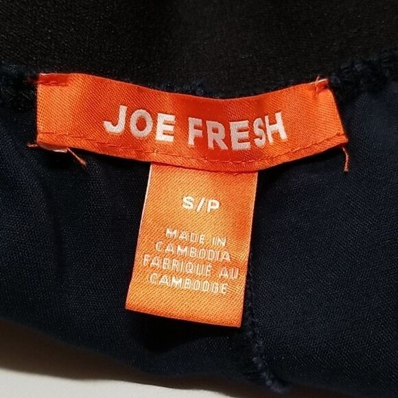 🎁5/$25 Joe Fresh Pants Womens Size Small Pull On Dark Blue Elastic Waist - Picture 6 of 6